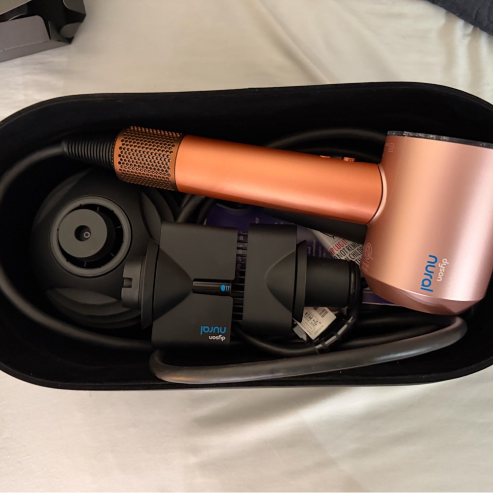 Dyson Nural Hair Dryer in Copper with all attachments - Picture 2 of 10